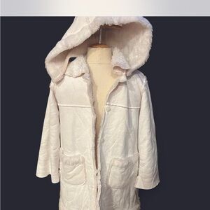 Cozy White Hooded Jacket